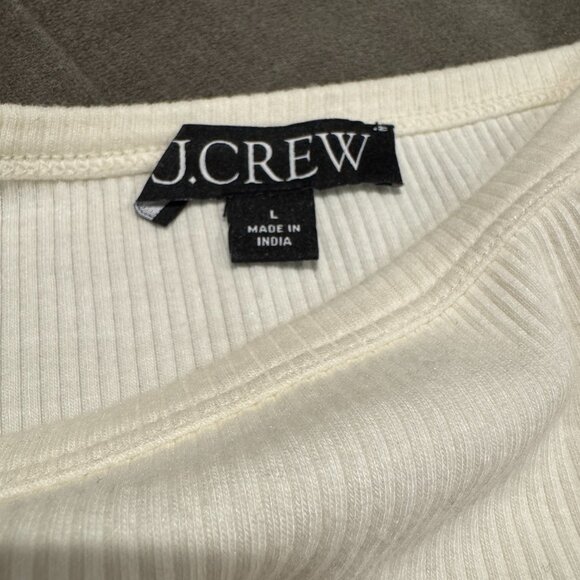 J Crew cream puff short sleeve ribbed shirt - Picture 4 of 4